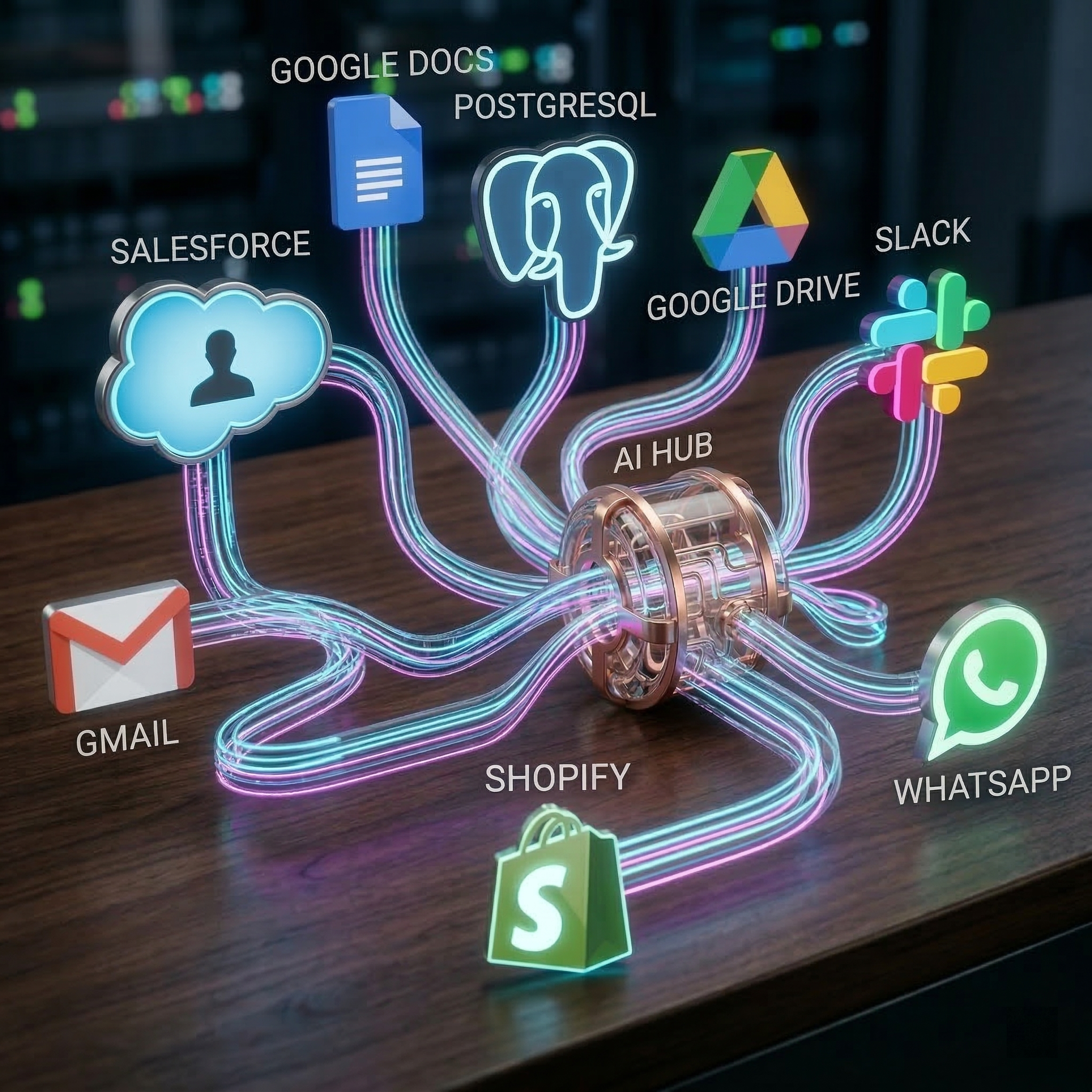 Illustration of AI integration